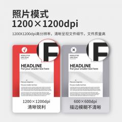 得力P2000激光打印机(白色)