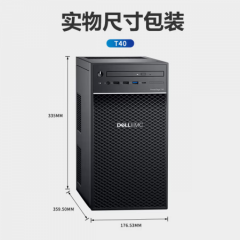 戴尔T40丨T150丨T350塔式服务器主机奔腾G54003.7G双核8G内存/1TB硬盘